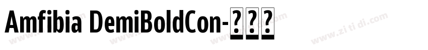 Amfibia DemiBoldCon字体转换